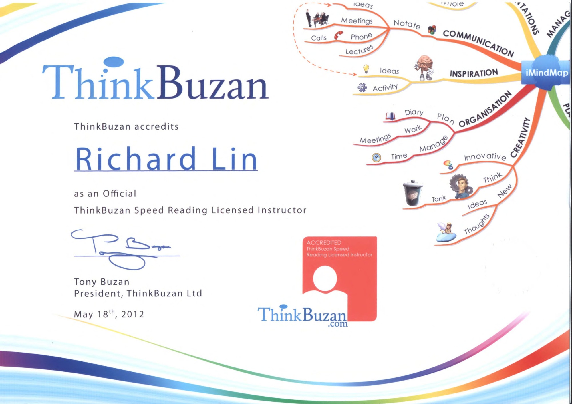 Thinkbuzan授權快速閱讀講師